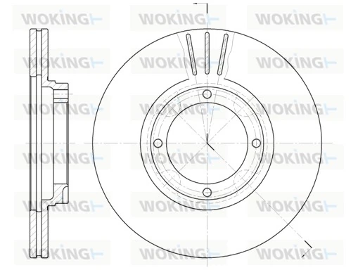 WOKING féktárcsa - D6374.10 - TothCarparts