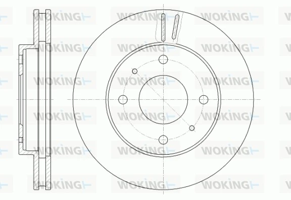 WOKING féktárcsa - D6394.10 - TothCarparts