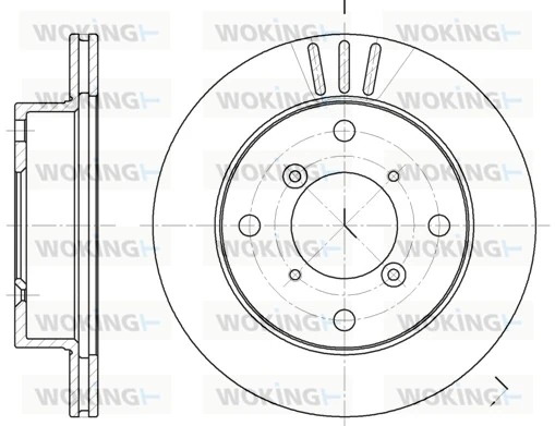 WOKING féktárcsa - D6399.10 - TothCarparts