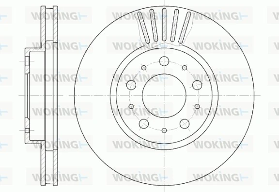 WOKING féktárcsa - D6410.10 - TothCarparts