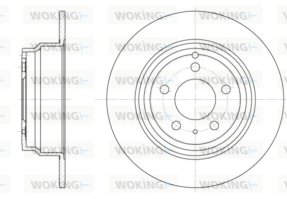 WOKING féktárcsa - D6411.00 - TothCarparts