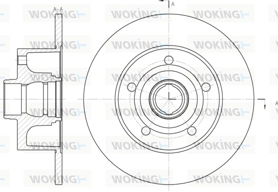 WOKING féktárcsa - D6431.00 - TothCarparts