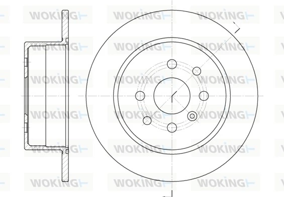 WOKING féktárcsa - D6454.00 - TothCarparts