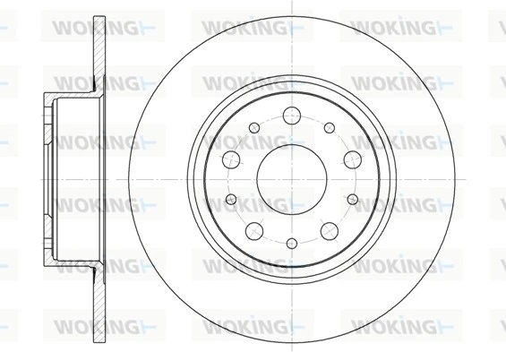 WOKING féktárcsa - D6457.00 - TothCarparts