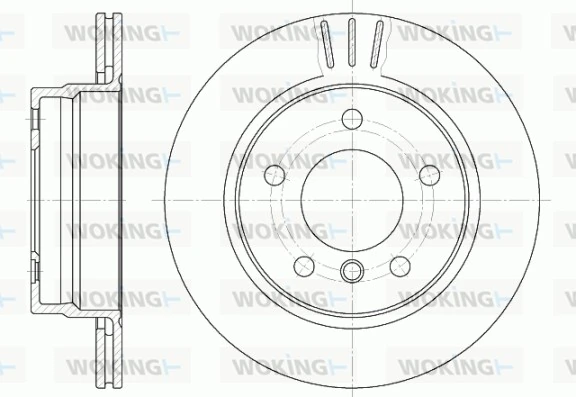 WOKING féktárcsa - D6458.10 - TothCarparts