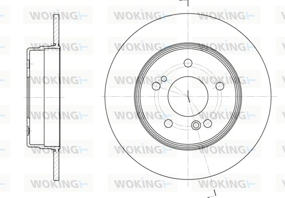 WOKING féktárcsa - D6467.00 - TothCarparts
