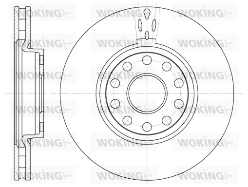 WOKING féktárcsa - D6479.10 - TothCarparts