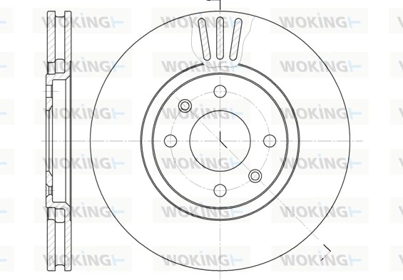 WOKING féktárcsa - D6486.10 - TothCarparts