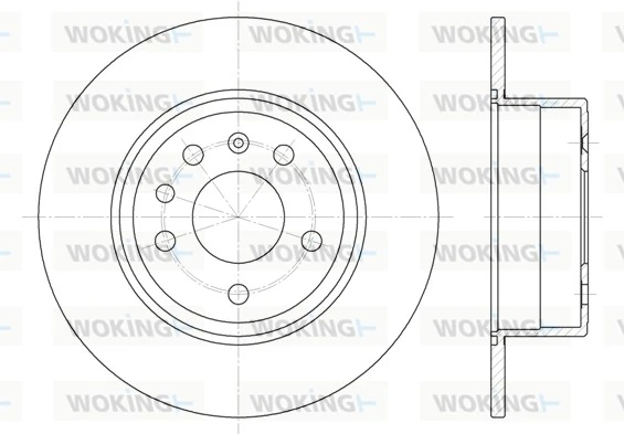 WOKING féktárcsa - D6487.00 - TothCarparts
