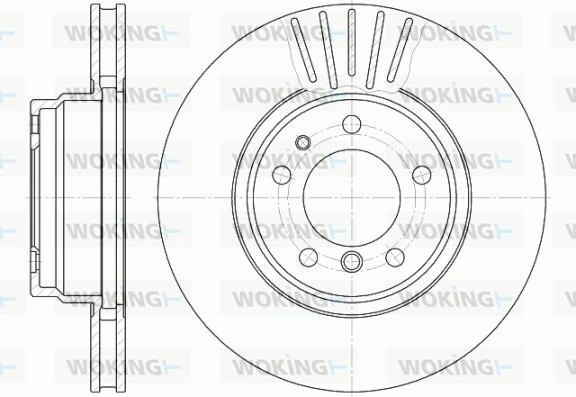 WOKING féktárcsa - D6509.10 - TothCarparts