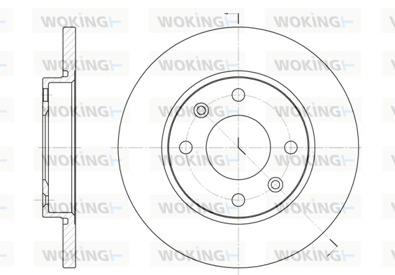 WOKING féktárcsa - D6535.00 - TothCarparts