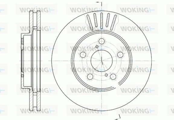 WOKING féktárcsa - D6542.10 - TothCarparts