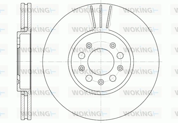 WOKING féktárcsa - D6544.10 - TothCarparts