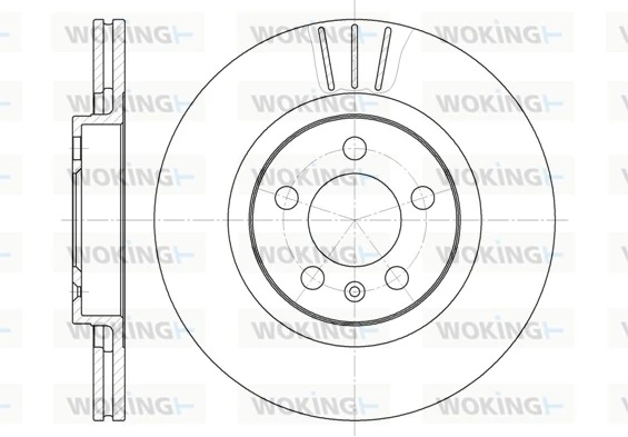 WOKING féktárcsa - D6546.10 - TothCarparts