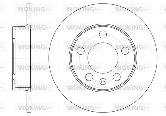 WOKING féktárcsa - D6547.00 - TothCarparts