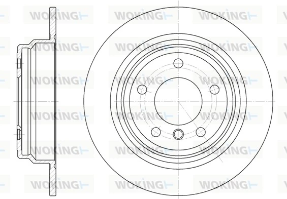 WOKING féktárcsa - D6554.00 - TothCarparts