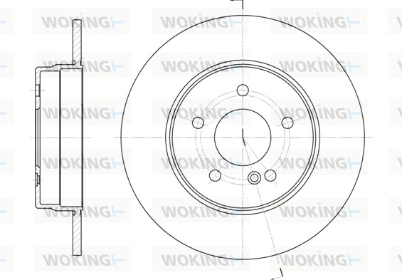 WOKING féktárcsa - D6555.00 - TothCarparts