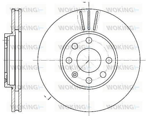 WOKING féktárcsa - D6572.10 - TothCarparts
