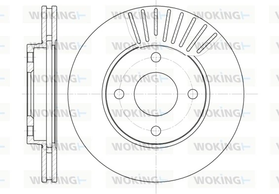WOKING féktárcsa - D6575.10 - TothCarparts