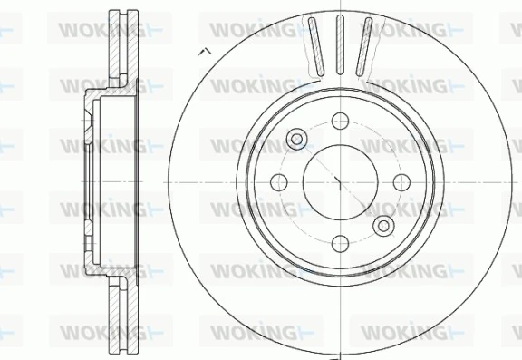 WOKING féktárcsa - D6583.10 - TothCarparts