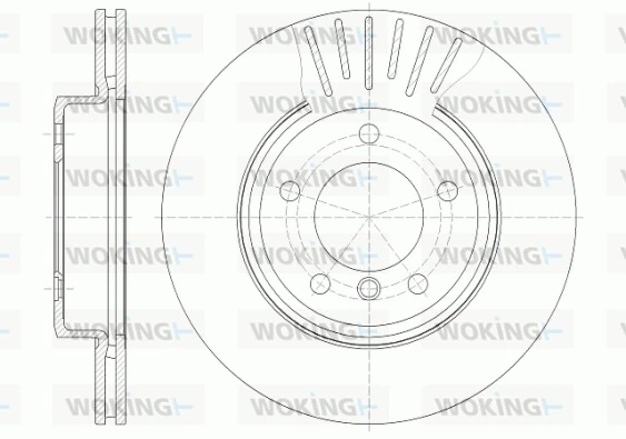 WOKING féktárcsa - D6589.10 - TothCarparts