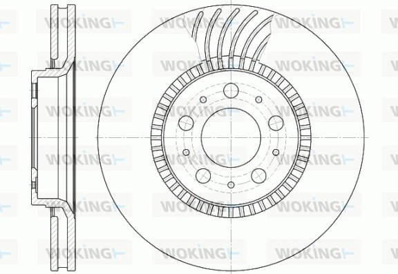 WOKING féktárcsa - D6591.10 - TothCarparts