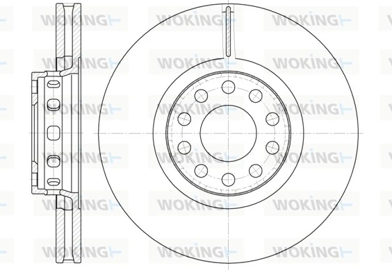 WOKING féktárcsa - D6592.10 - TothCarparts