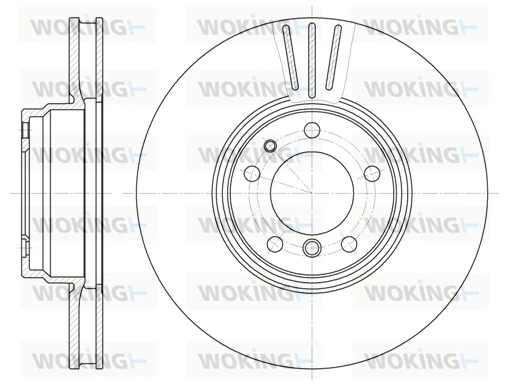 WOKING féktárcsa - D6594.10 - TothCarparts