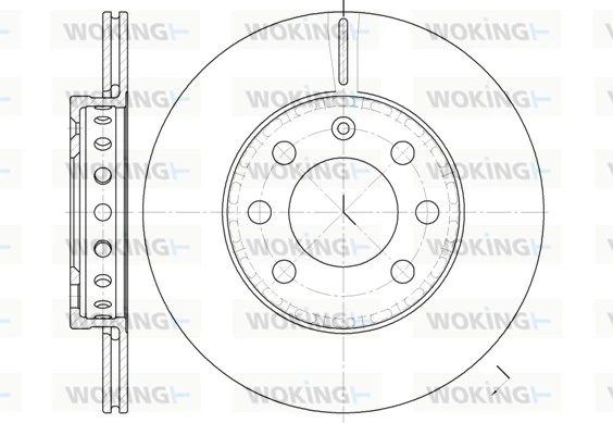 WOKING féktárcsa - D6595.00 - TothCarparts
