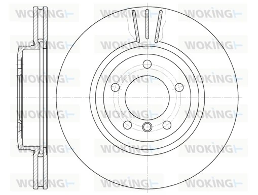 WOKING féktárcsa - D6598.10 - TothCarparts