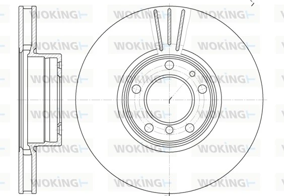 WOKING féktárcsa - D6599.10 - TothCarparts