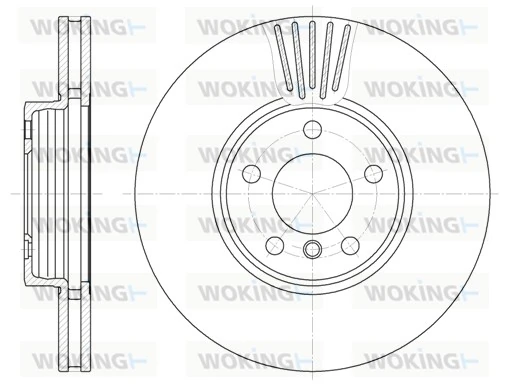 WOKING féktárcsa - D6600.10 - TothCarparts