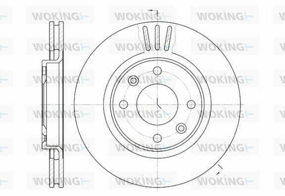 WOKING féktárcsa - D6603.10 - TothCarparts