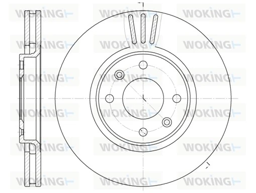 WOKING féktárcsa - D6604.10 - TothCarparts