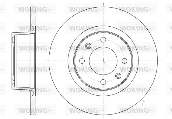WOKING féktárcsa - D6605.00 - TothCarparts