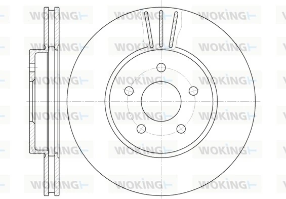 WOKING féktárcsa - D6607.10 - TothCarparts
