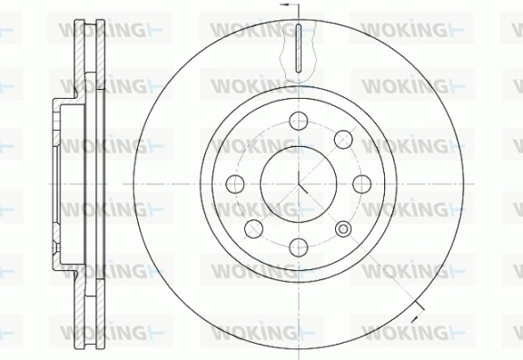 WOKING féktárcsa - D6611.10 - TothCarparts