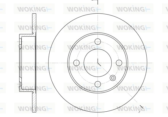 WOKING féktárcsa - D6616.00 - TothCarparts