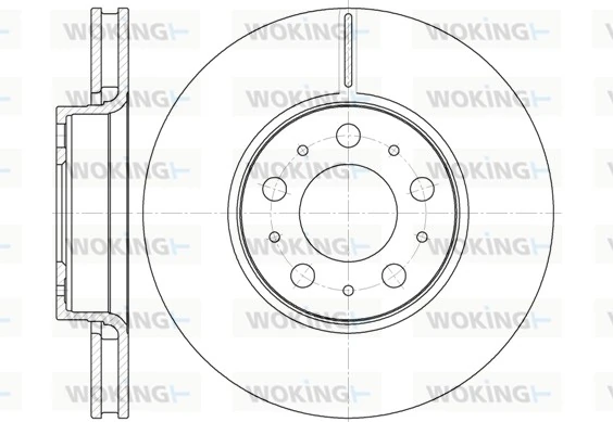 WOKING féktárcsa - D6619.10 - TothCarparts