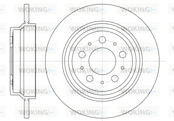 WOKING féktárcsa - D6620.00 - TothCarparts