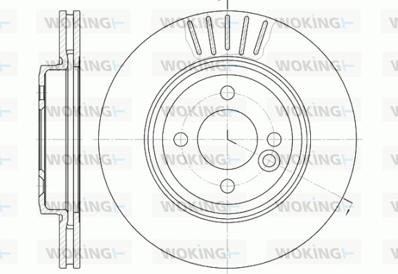 WOKING féktárcsa - D6624.10 - TothCarparts