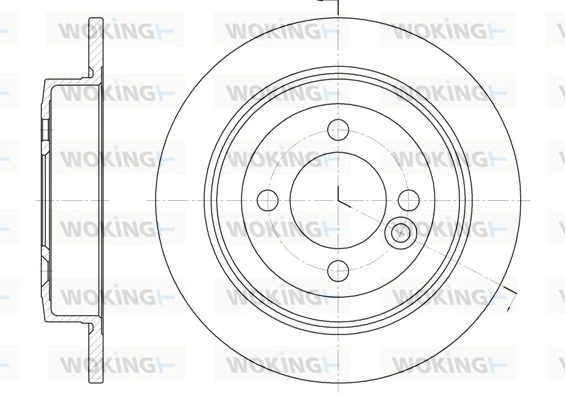 WOKING féktárcsa - D6629.00 - TothCarparts
