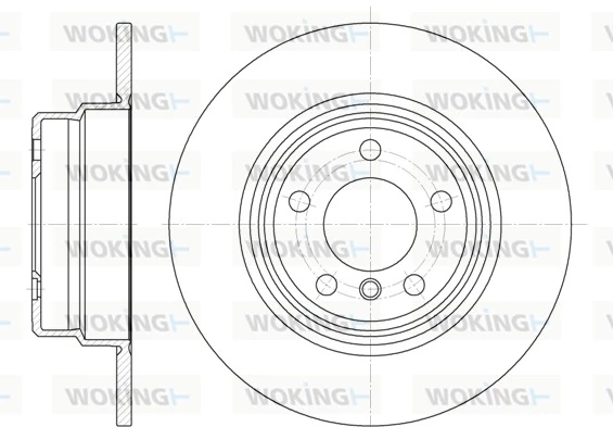 WOKING féktárcsa - D6632.00 - TothCarparts