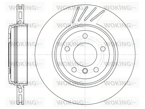 WOKING féktárcsa - D6645.10 - TothCarparts
