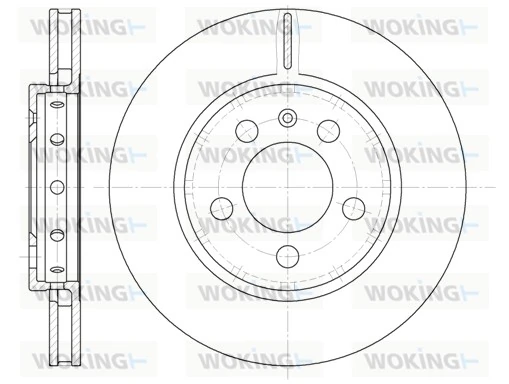 WOKING féktárcsa - D6646.10 - TothCarparts