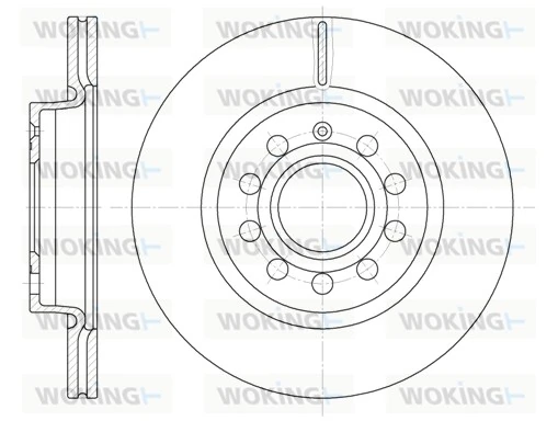 WOKING féktárcsa - D6647.10 - TothCarparts