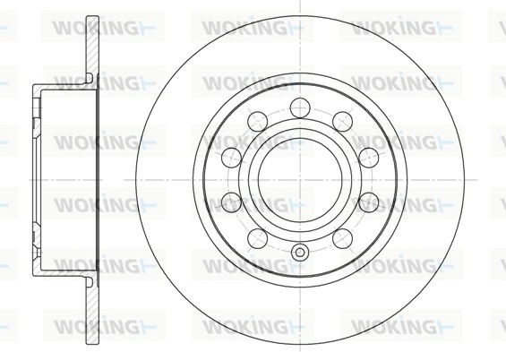 WOKING féktárcsa - D6649.00 - TothCarparts