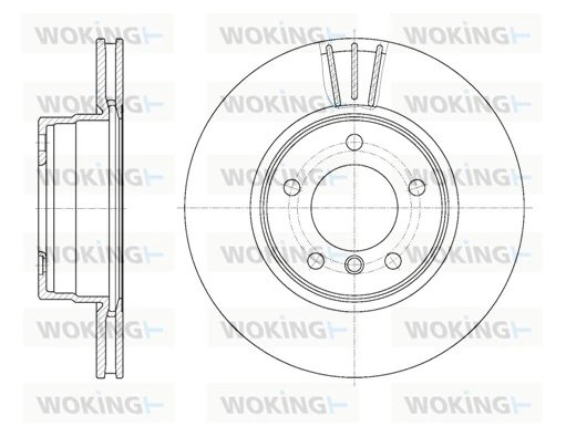 WOKING féktárcsa - D6653.10 - TothCarparts