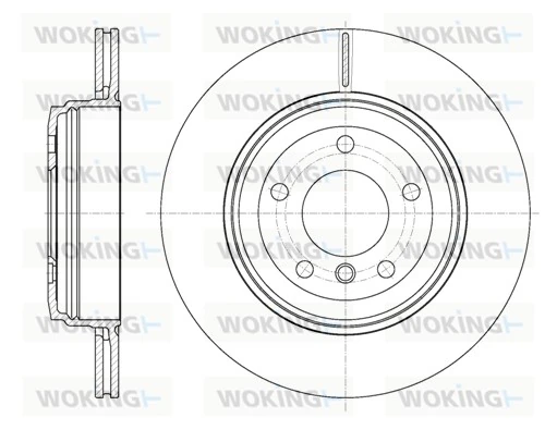 WOKING féktárcsa - D6654.10 - TothCarparts