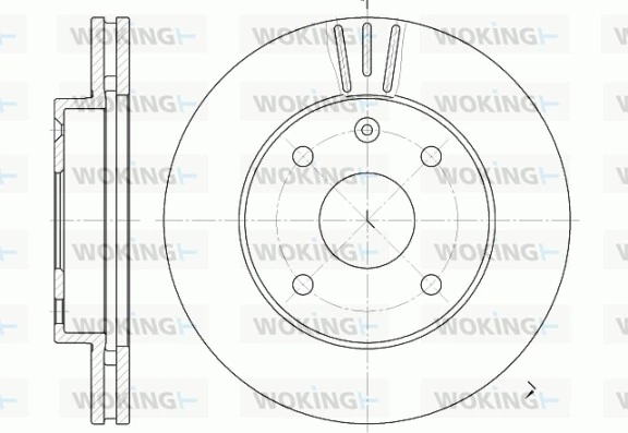 WOKING féktárcsa - D6656.10 - TothCarparts